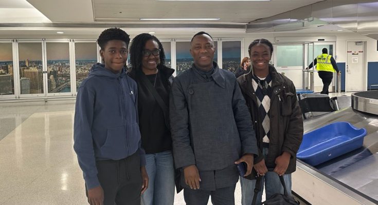 Sowore finally reunites with family