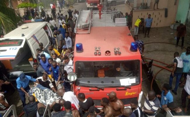 Woman, fireman injured in Lagos supermarket inferno