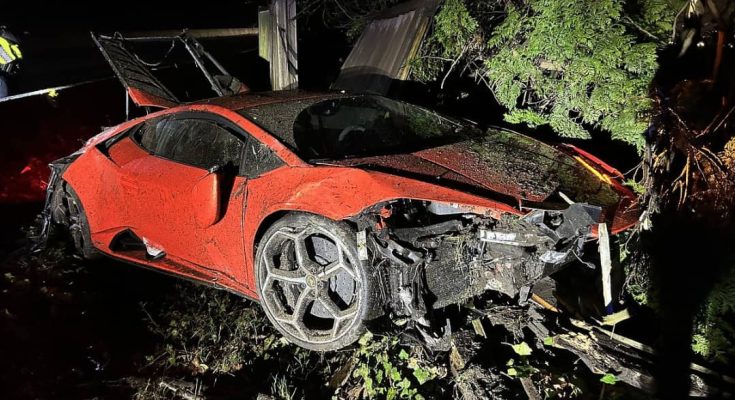 13-year-old boy crashes $500,000 Lamborghini during test-drive