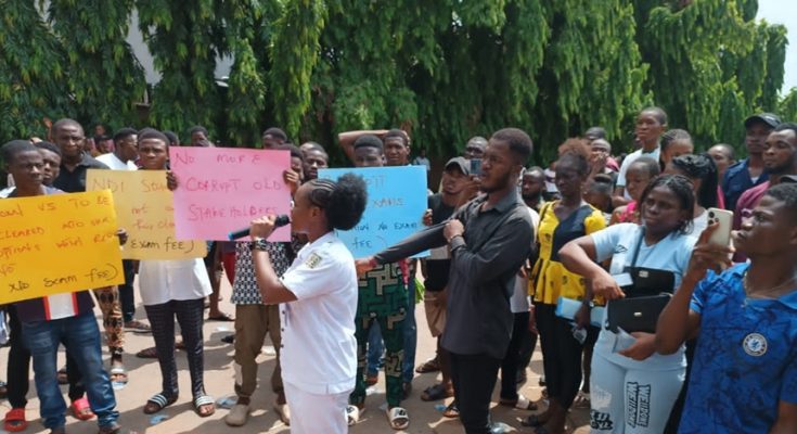 Anambra: Oko Poly students protest 'management’s imposition of N5,000 exam fee'