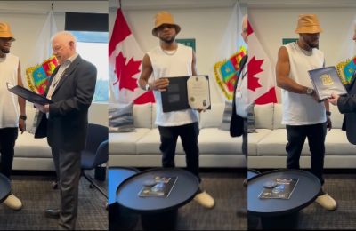 Charles Okocha Ecstatic As He’s Conferred With An Honorary Award By Mayor of Brampton In Canada