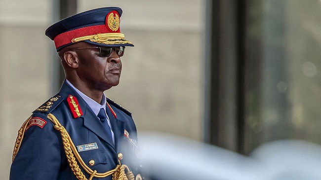 Kenya's military chief,