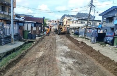 reconstruction of roads in Ijeshatedo,