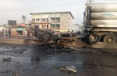 One Dead, Two Injured As Gas Tanker Explodes In Abeokuta