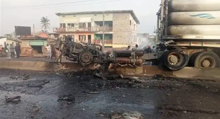 One Dead, Two Injured As Gas Tanker Explodes In Abeokuta