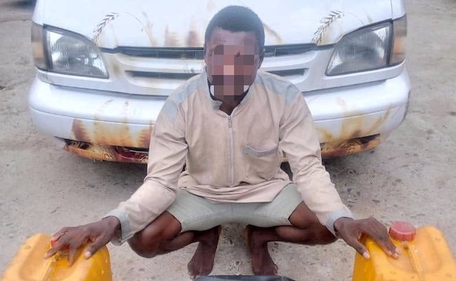 Police Arrest Customer For Allegedly Deceiving Filling Station Attendant To Abscond With N120,000 Diesel Without Paying