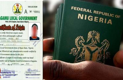 State of origin certificate required for passport renewal application — NIS