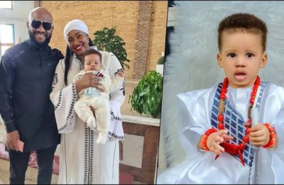 Yul Edochie, Judy Austin Take Second Child For Baptism, Share Lovely Photos