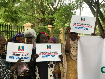 APC members storm secretariate, demand resignation of national women leader