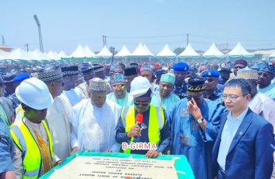 Adamawa Gov, Fintiri performs ground breaking of Bauchi flyovers