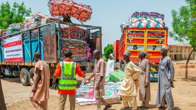 Danish refugee council distributes non-essential food items