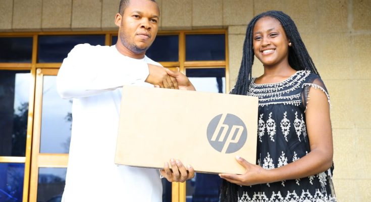 Fadaella Foods presents laptop to overall best student in 2023 NECO