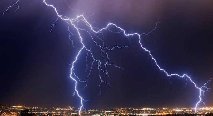 Fire Outbreak As Lightening Strikes High-Voltage Cables, Kills Two Women In Lagos