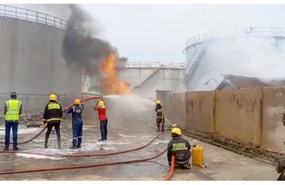 Fire Reportedly Guts NNPC’s Depot In Lagos