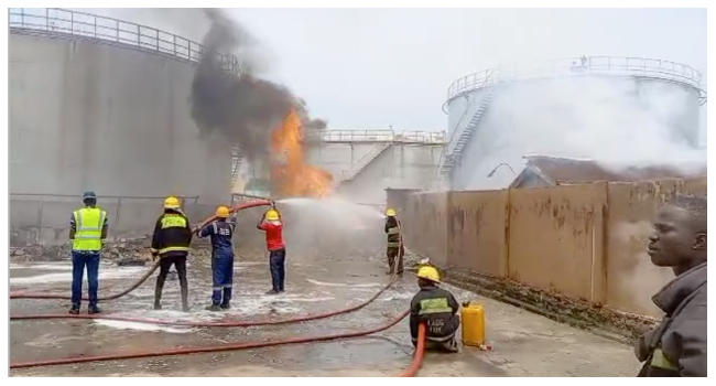 Fire Reportedly Guts NNPC’s Depot In Lagos