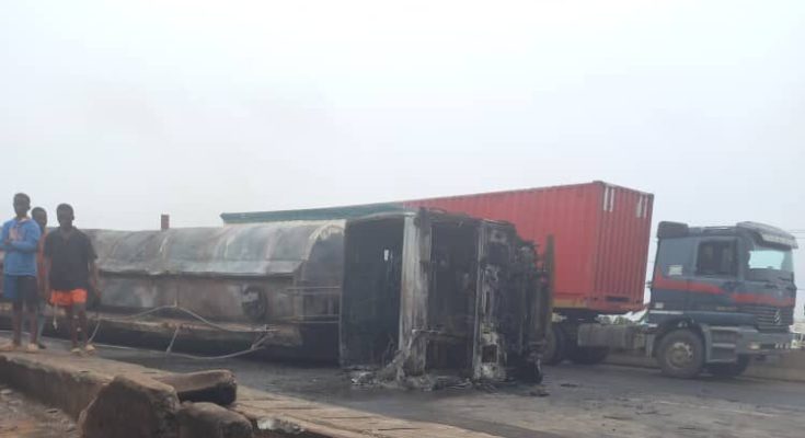 Fuel tanker explodes on Lagos-Ibadan expressway