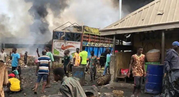 Market Set Ablaze As Police Nab 50 Hoodlums During Clash In Ile-Epo, Destroy Shanties