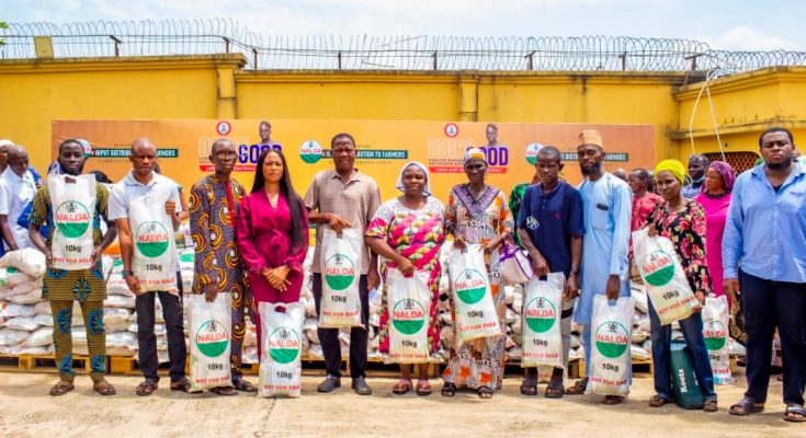 NALDA distributes agricultural inputs to farmers in Lagos, Nasarawa