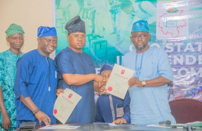 Newly elected Oyo LG bosses receive Certificates of Return