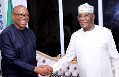 Peter Obi Meets Atiku In Abuja, Amid Rumoured Coalition Ahead Of 2027