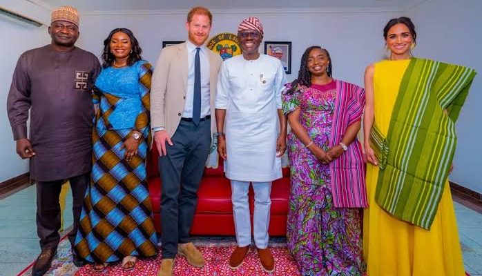 Prince Harry, Meghan Markle hold closed-door meeting with Sanwo-Olu