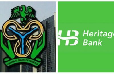 The Central Bank of Nigeria revoked Heritage Bank's license, citing BOFIA 2020. NDIC officials began a distress resolution takeover, visiting multiple Heritage Bank branches on Monday.