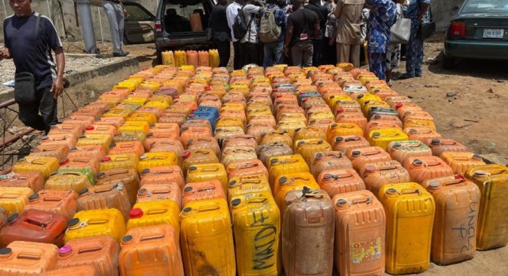 Customs impounds 21,810ltrs of PMS, tanker, bunkers