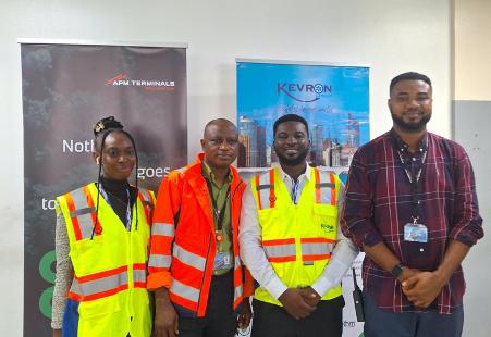 GO GREEN: APM Terminals Apapa recycles discarded tyres into flipflops