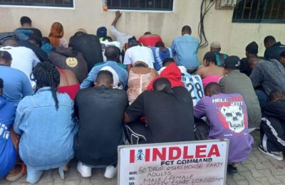 NDLEA Raids Drug Party, Nabs 60 Suspects With Illicit Substance In Abuja