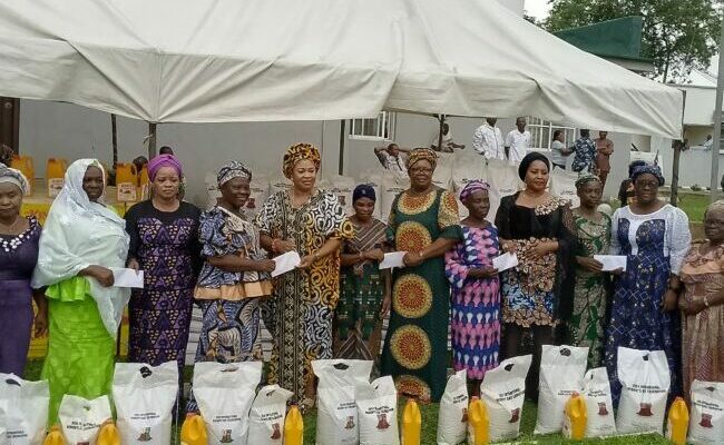 Oyo gov's wife gifts 300 widows cash, food items