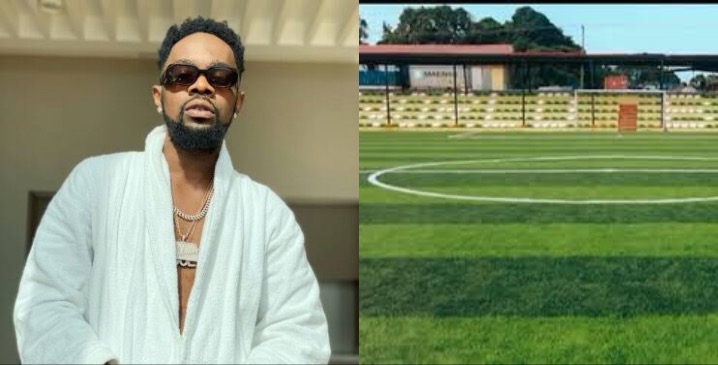 Patoranking Unveils Newly Built Football Stadium In Lagos Community