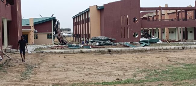 Rainstorm destroys parts of Bauchi smart school
