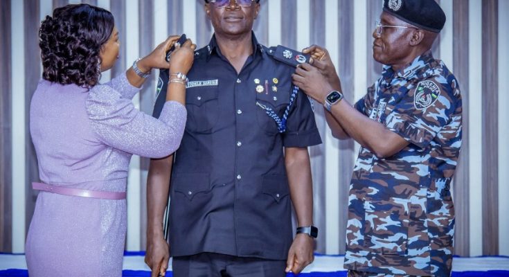 Sonubi decorated with CP rank, posted to Oyo Command