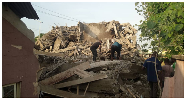 Two rescued from collapsed three-storey building in Abakaliki