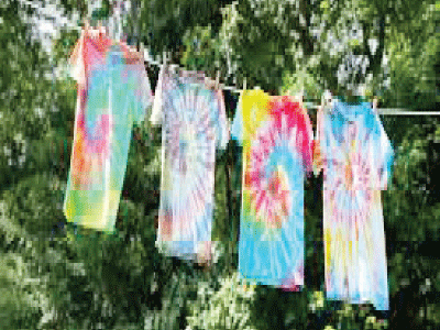 Using tye and dye crafts to curb