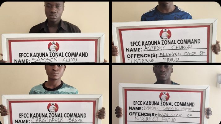 EFCC Secures Conviction Of Four Internet Fraudsters In Kaduna