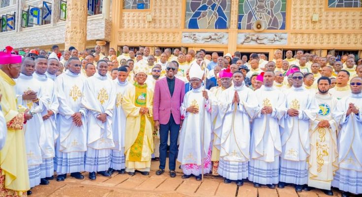 Ebonyi Gov, Nwifuru Gifts 14 SUVs To Newly Ordained Catholic Priests