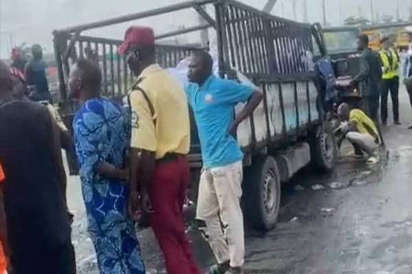 LASTMA Rescues Two Victims Trapped Under Mini Truck In Lagos