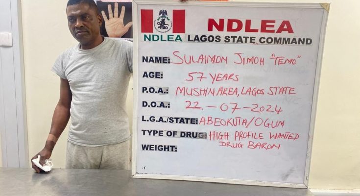 NDLEA nabs wanted Lagos drug baron, Temo, after years of evading arrest