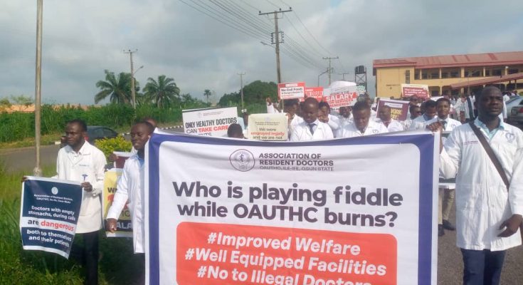 OAUTH resident doctors protest non-payment of entitlements