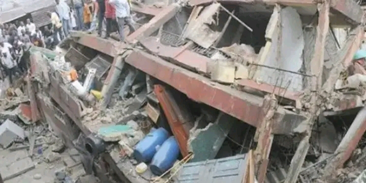 One Feared Killed As Two Story Building Collapses In Enugu