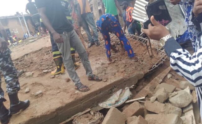 Police rescue two victims from collapsed Anambra building