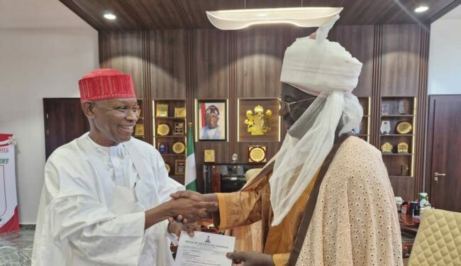 Reinstated Emir of Gaya receives appointment letter from Kano gov