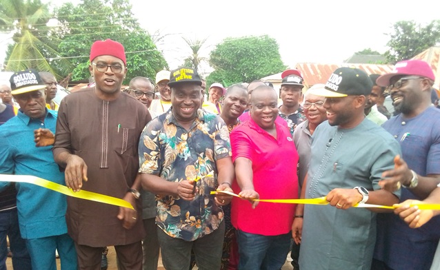 Soludo unveils Anambra inner-city road constructed with paving stones