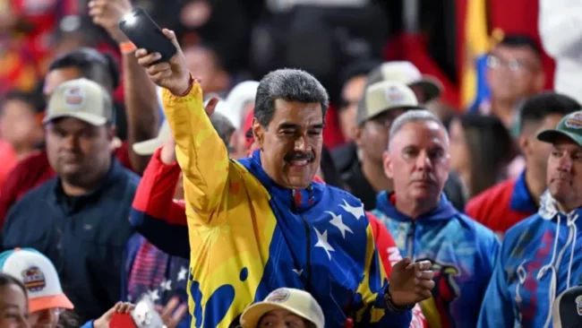 Venezuela’s President Nicolas Maduro wins third term