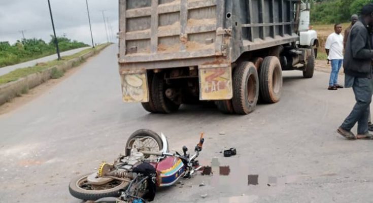 Biker Dead, Passenger Hospitalised As Truck Crushes Motorcycle In Osun