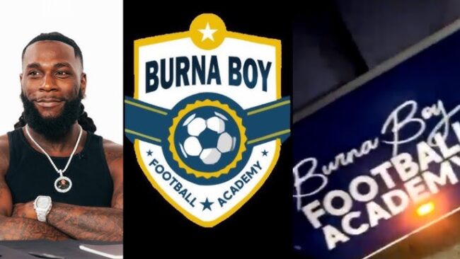 Burna Boy launches Football Academy in Lagos