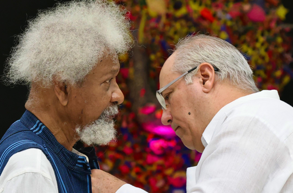 Cuban president awards national honour to Wole Soyinka