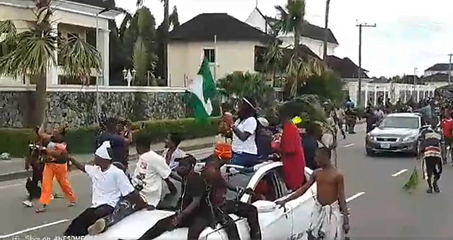 #EndBadGovernance protesters Wike,