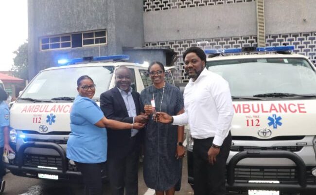 Global Fund donates five ambulances to Lagos govt